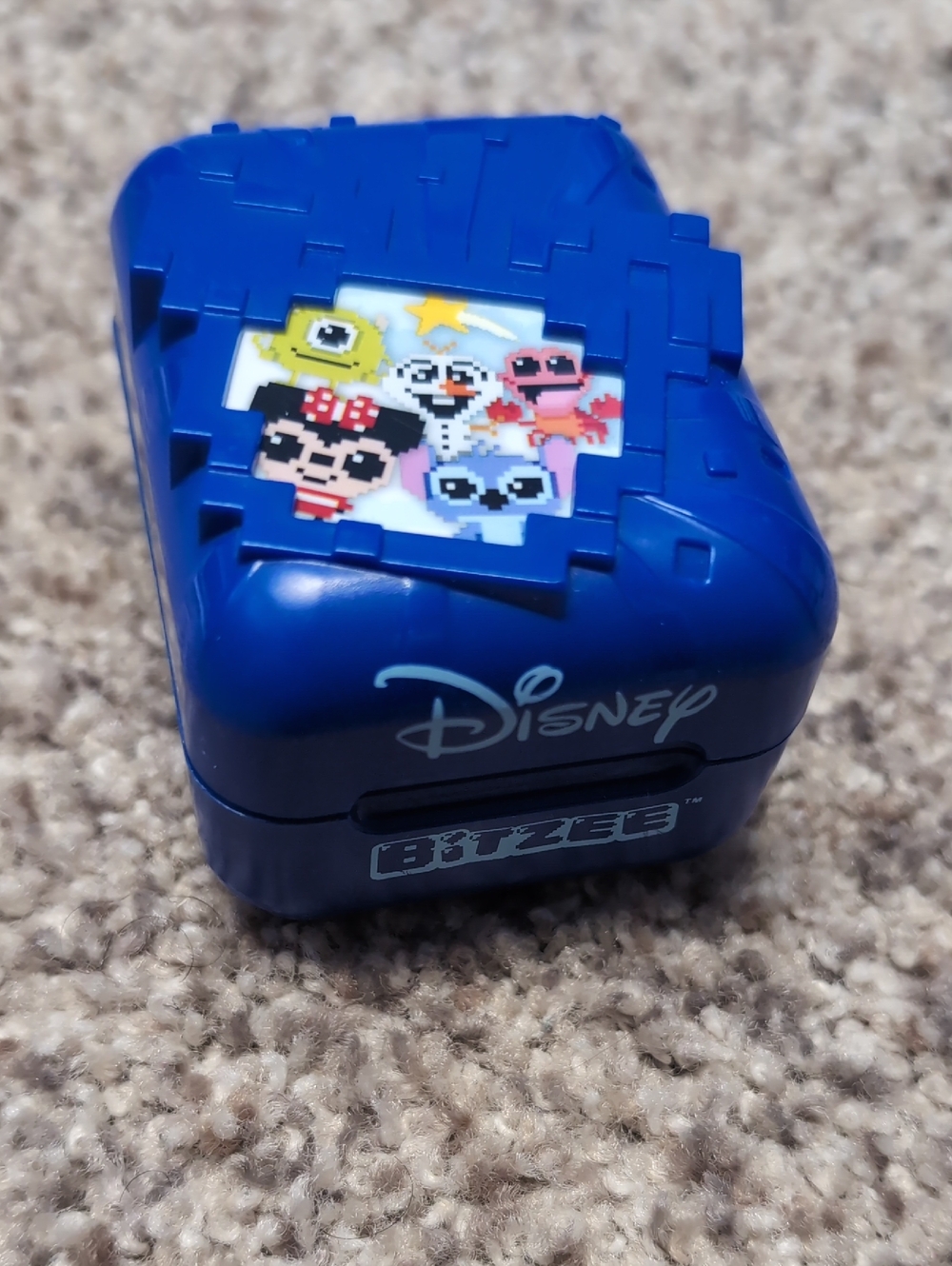 Disney Blue PixlBits Collectible Cube with Pixel Character Decal